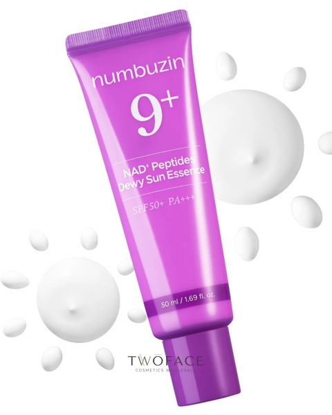 Антивікова сонцезахисна есенція No.9 NAD+ 9 Peptides Dewy Sun Essence 50 мл 169 фото
